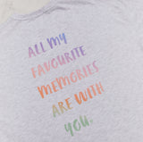 Grey Favourite memories tee