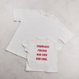 Soulmates t-shirt in white and red