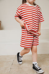 MINI SHORTS IN RED STRIPE