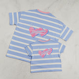 Soulmates stripe t-shirt in blue