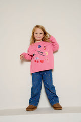 MINI EMMY LUPIN X HAPPY HEARTS LUCKY TOP IN PINK