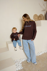 SOULMATES TOP IN CHOCOLATE BROWN