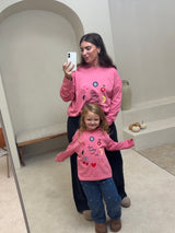 MINI EMMY LUPIN X HAPPY HEARTS LUCKY TOP IN PINK