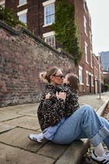 TEDDY FLEECE ZIP JACKET IN LEOPARD