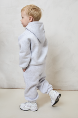 MINI SOULMATES HOODIE IN GREY MARL