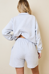 Jogger shorts in grey marl