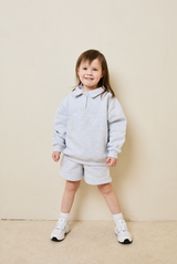 Mini jogger shorts in grey marl