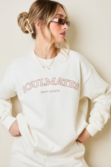 Soulmates sweatshirt in cream