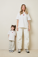 Mini soulmates t-shirt in stone