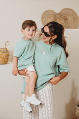 Soulmates t-shirt in seafoam green