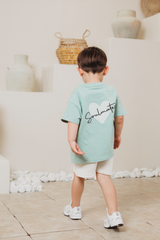 Mini soulmates t-shirt in seafoam green