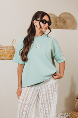 Soulmates t-shirt in seafoam green