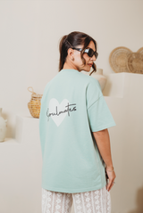 Soulmates t-shirt in seafoam green