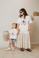 EMMY LUPIN X HAPPY HEARTS OYSTER T-SHIRT