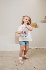 EMMY LUPIN X HAPPY HEARTS MINI OYSTER T-SHIRT