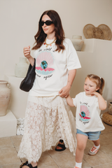 EMMY LUPIN X HAPPY HEARTS OYSTER T-SHIRT