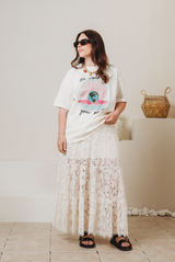 EMMY LUPIN X HAPPY HEARTS OYSTER T-SHIRT