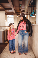 EMMY LUPIN X HAPPY HEARTS LUCKY TOP IN PINK