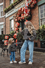 TEDDY FLEECE ZIP JACKET IN LEOPARD