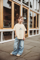 MINI LIFE IS FOR LIVING T-SHIRT IN BUTTERCREAM