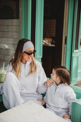 SOULMATES HALF ZIP SWEATSHIRT IN GREY MARL