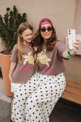 MINI SEAS THE DAY TURTLE T-SHIRT IN BROWN