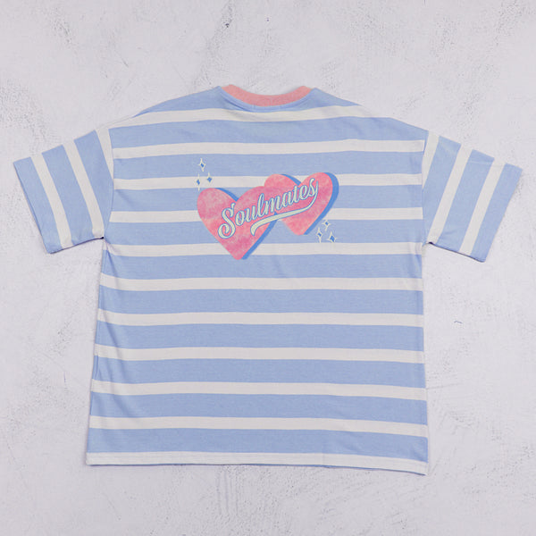 Soulmates stripe t-shirt in blue