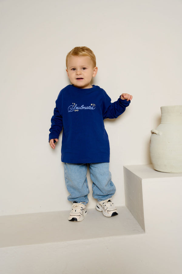 MINI SOULMATES TOP IN NAVY BLUE