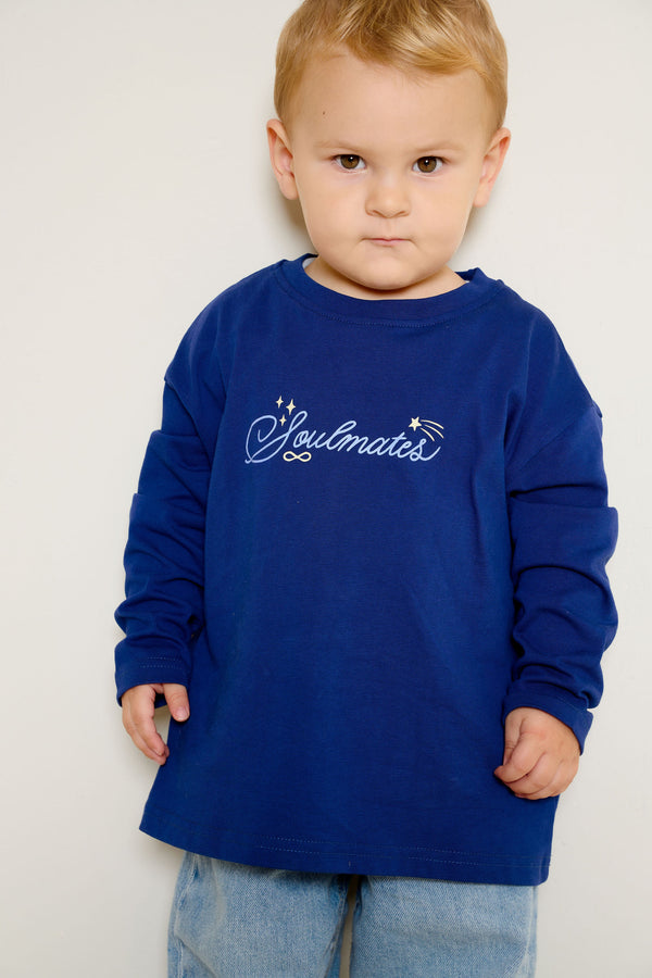 MINI SOULMATES TOP IN NAVY BLUE