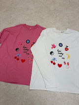 EMMY LUPIN X HAPPY HEARTS LUCKY TOP IN PINK