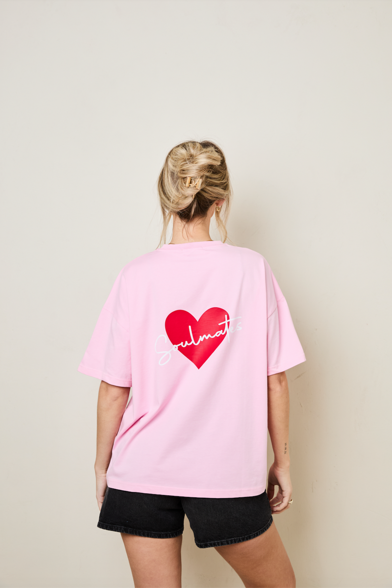 Soulmates t-shirt in pink