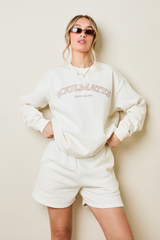 JOGGER SHORTS IN CREAM