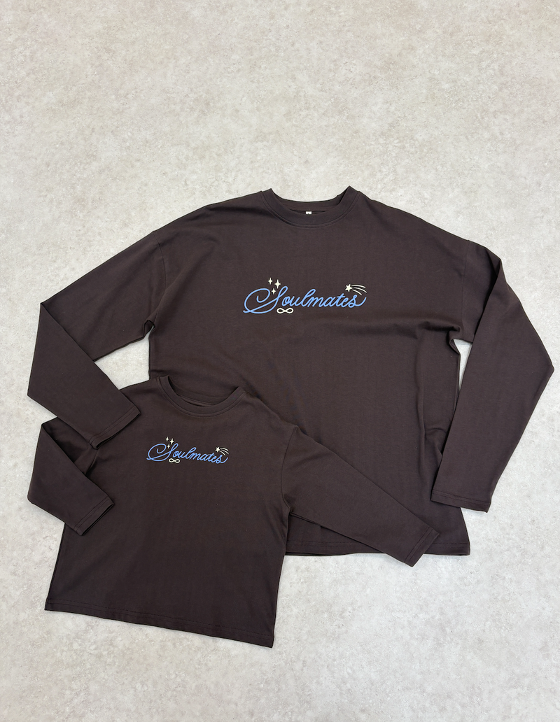 SOULMATES TOP IN CHOCOLATE BROWN