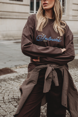 SOULMATES TOP IN CHOCOLATE BROWN