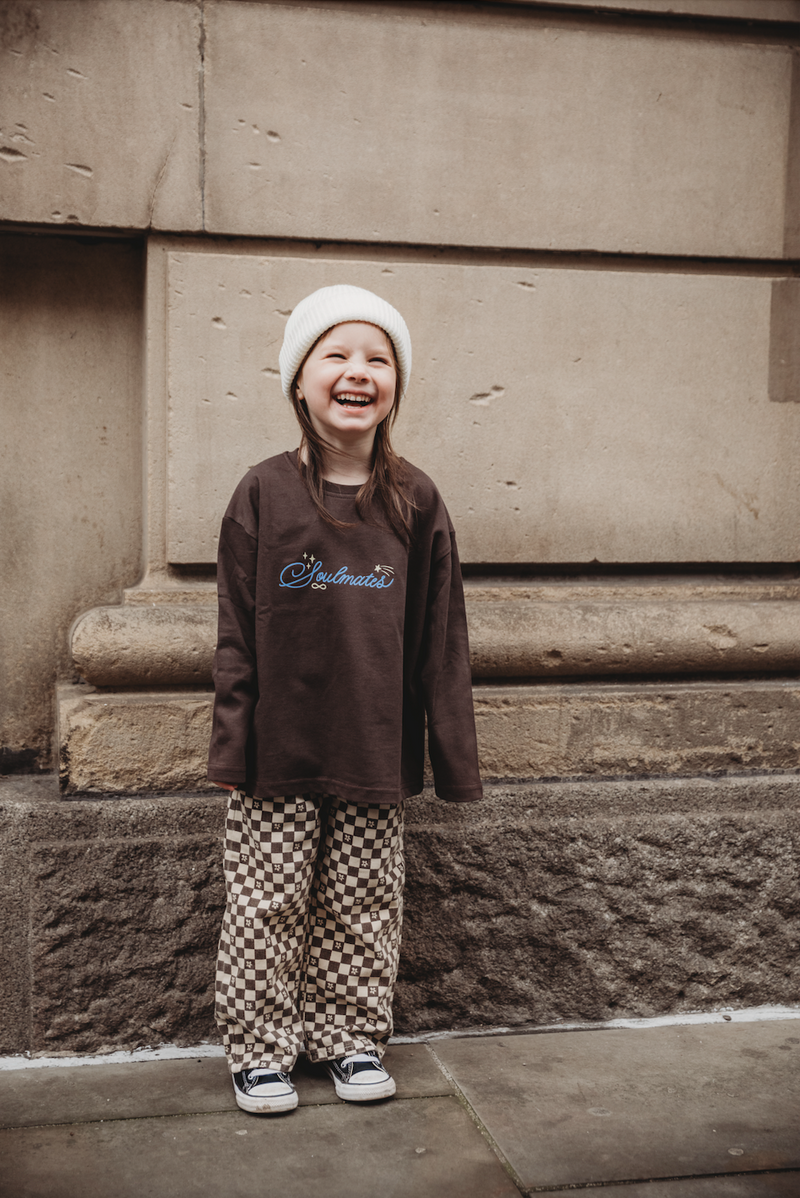 MINI SOULMATES TOP IN CHOCOLATE BROWN