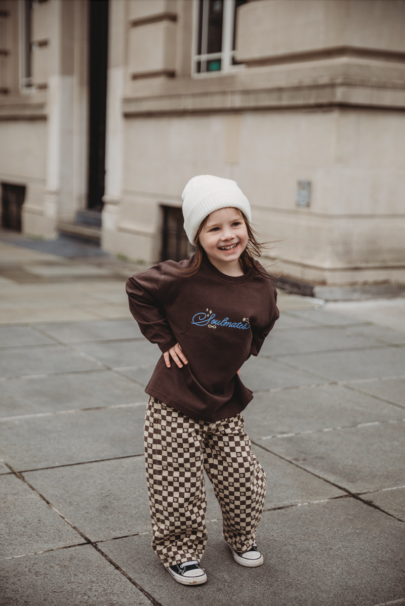 MINI SOULMATES TOP IN CHOCOLATE BROWN