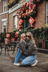 TEDDY FLEECE ZIP JACKET IN LEOPARD